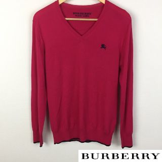 バーバリーブラックレーベル(BURBERRY BLACK LABEL)のBURBERRY BLACK LABEL 長袖ニット ピンク系 サイズ2(ニット/セーター)