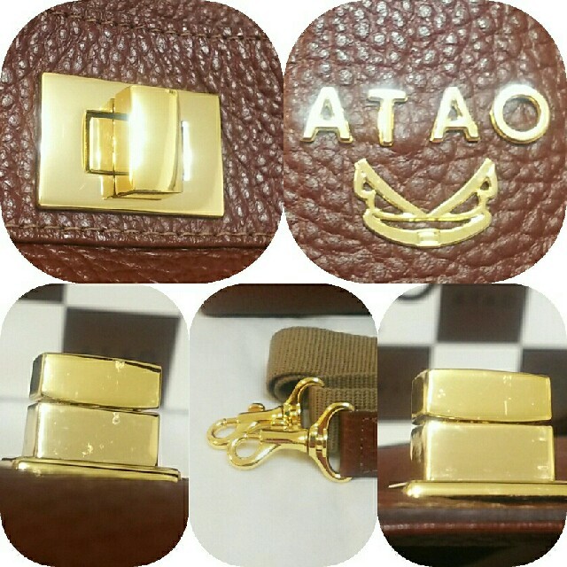 ATAO(アタオ)の《美品》リトルラボ　バッファロー　エターナルブラウン《良品》キャンディ　ネイビー レディースのバッグ(ショルダーバッグ)の商品写真