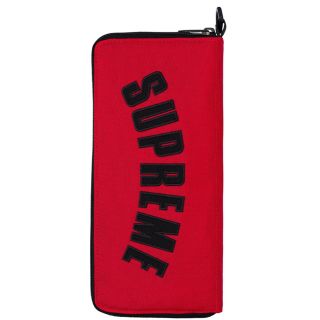 シュプリーム(Supreme)の赤 supreme North Face Arc Logo Organizer(長財布)