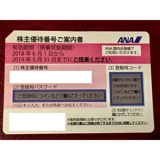 エーエヌエー(ゼンニッポンクウユ)(ANA(全日本空輸))のANA 株主優待券 1枚 全日空(その他)