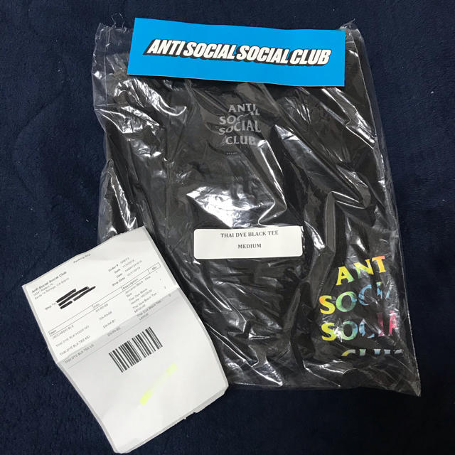 ANTI(アンチ)の5%off ラスト1着 ASSC THAI DYE BLACK TEE Mサイズ メンズのトップス(Tシャツ/カットソー(半袖/袖なし))の商品写真