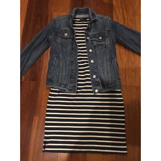 ギャップ(GAP)のGAP ボーダーカットソーワンピース(カットソー(長袖/七分))