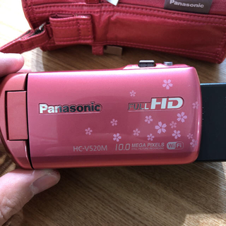パナソニック(Panasonic)の(本日のみ多少値下げ)Panasonic ハンディカム 大容量バッテリー付き(ビデオカメラ)