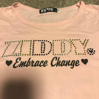 ジディー(ZIDDY)のziddy キラキラストーンロゴ ロンT(Tシャツ/カットソー)