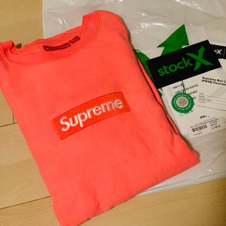 シュプリーム(Supreme)のSupreme FW18 box logo crewneck pink M(スウェット)