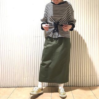 ドットアンドストライプスチャイルドウーマン(Dot&Stripes CHILDWOMAN)の《2WAY》デラヴェワッフル レースアップ プルオーバー(カットソー(長袖/七分))