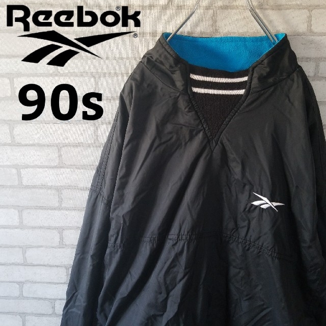 Reebok(リーボック)の【90s】リーボック リバーシブル ナイロンジャケット  プルオーバー メンズのジャケット/アウター(ナイロンジャケット)の商品写真