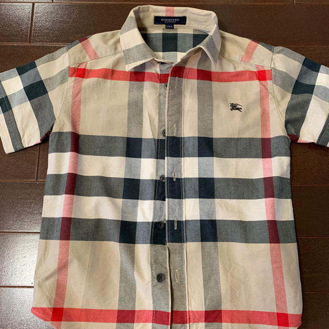 BURBERRY(バーバリー)のバーバリー半袖シャツ キッズ/ベビー/マタニティのキッズ服男の子用(90cm~)(ブラウス)の商品写真