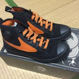 ディーゼル(DIESEL)のディーゼル Draags94 スニーカー Black/Orange 27(スニーカー)