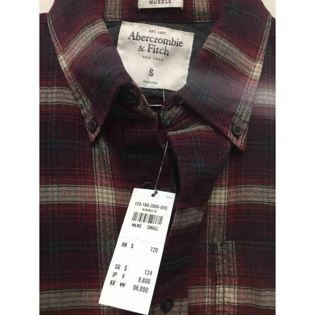 Abercrombie&Fitch(アバクロンビーアンドフィッチ)のアバクロ　ネルシャツ　S　チェック　未使用 メンズのトップス(シャツ)の商品写真