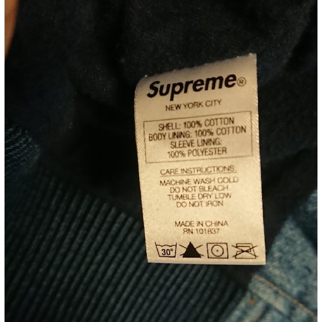 Supreme デニムバーシティジャケット の通販 by クロ's shop｜シュプリームならラクマ - SUPREME 14AW セール新作