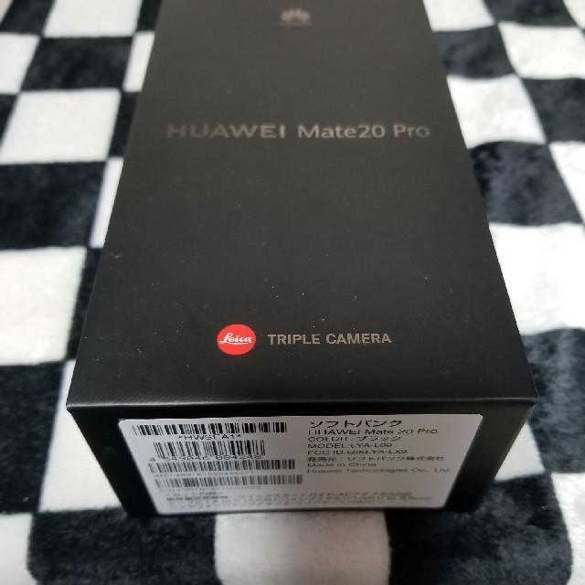 値下げHUAWEI　Mate20pro黒 ソフトバンク版