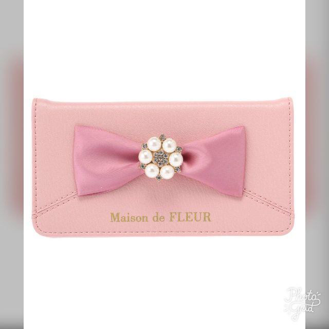 Maison de FLEUR - ピンク  Maison de FLEUR  パールビジューアイフォン7/8ケースの通販 by むーちゃん's shop｜メゾンドフルールならラクマ