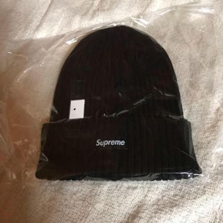 シュプリーム(Supreme)のsupreme overdyed beanie black 黒 ビーニー(ニット帽/ビーニー)