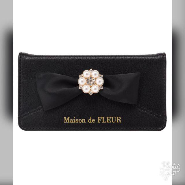 Maison de FLEUR - ブラック　Maison de FLEUR　アイフォン7/8ケースの通販 by むーちゃん's shop｜メゾンドフルールならラクマ