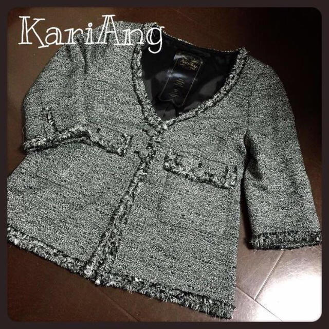 kariang(カリアング)のKariAng＊サマーツイードジャケット レディースのジャケット/アウター(ノーカラージャケット)の商品写真