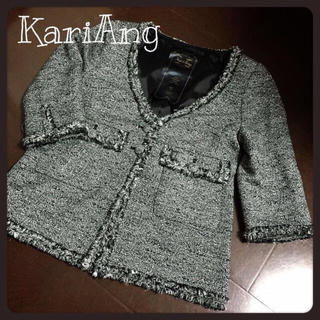 カリアング(kariang)のKariAng＊サマーツイードジャケット(ノーカラージャケット)