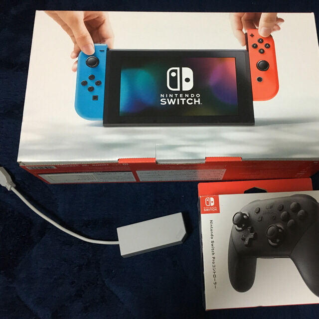 任天堂Switch＋Proコン＋有線LANアダプター