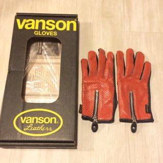 バンソン(VANSON)の【13000→10000値下げ】バンソン ライダース パンチングレザーグローブ(手袋)