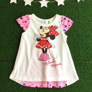 ディズニー(Disney)の★【 80 】  ミニー 半袖 Aライン Tシャツ チュニック ディズニー(Ｔシャツ)