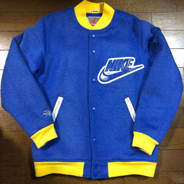 L supreme Nike sb varsity jacket スタジャン