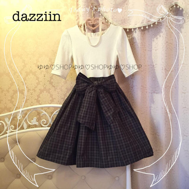 dazzlin(ダズリン)の専用♡チェックドッキングワンピ レディースのワンピース(ミニワンピース)の商品写真