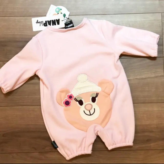 ANAP Kids(アナップキッズ)のアナップウェイ 裏起毛ロンパース キッズ/ベビー/マタニティのベビー服(~85cm)(ロンパース)の商品写真