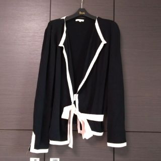 トゥービーシック(TO BE CHIC)のTOBECHICパイピングカーディガン2(カーディガン)