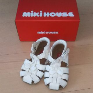 ミキハウス(mikihouse)の【大特価！】ミキハウスのホワイトサンダル☆(サンダル)