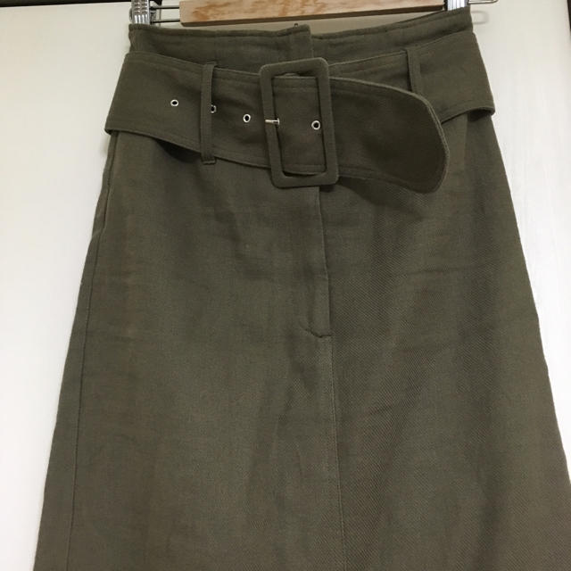Mila Owen(ミラオーウェン)の太ベルト付きロングスカート レディースのスカート(ロングスカート)の商品写真