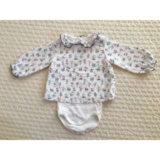 プチバトー(PETIT BATEAU)のPETIT BATERU 花柄ブラウス(ブラウス)