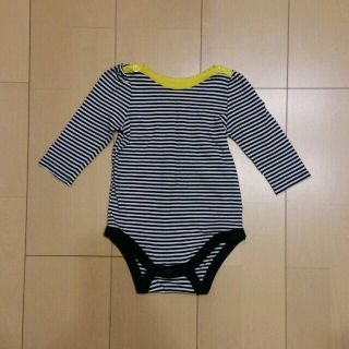 ベビーギャップ(babyGAP)のボーダーロンパース 70(その他)