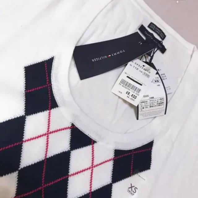 TOMMY HILFIGER(トミーヒルフィガー)のTOMMY HILFGER♡アールガイ 春ニット 新品 レディースのトップス(ニット/セーター)の商品写真