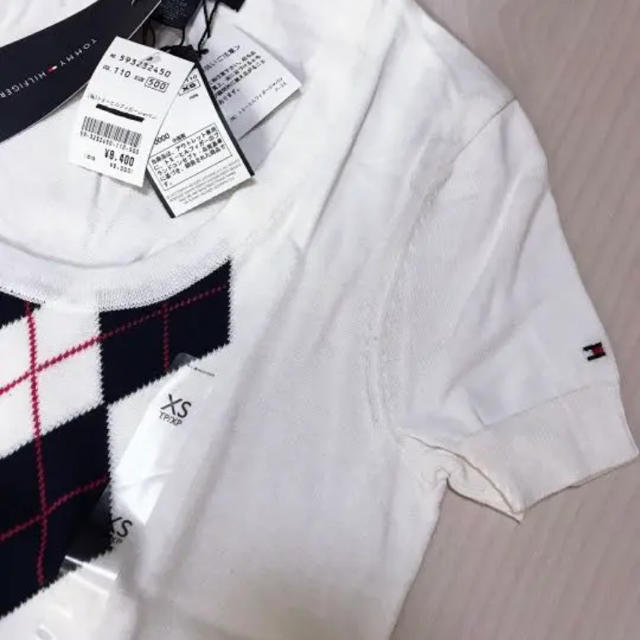 TOMMY HILFIGER(トミーヒルフィガー)のTOMMY HILFGER♡アールガイ 春ニット 新品 レディースのトップス(ニット/セーター)の商品写真