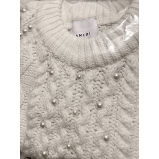 アメリヴィンテージ(Ameri VINTAGE)の【お値下げしました！】AMERI /アメリ PEARL KNIT パールニット(ニット/セーター)