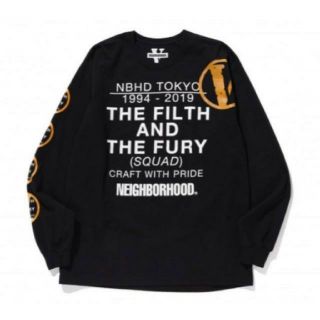 ネイバーフッド(NEIGHBORHOOD)のNeighborhood × VLONE ロンTee 黒XL 送料込(Tシャツ/カットソー(七分/長袖))