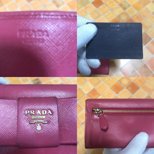 PRADA(プラダ)のPRADA プラダ リボン 長財布 レディースのファッション小物(財布)の商品写真