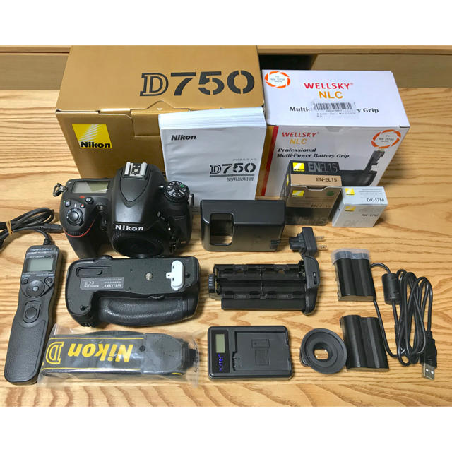 D750 本体 バッテリーグリップ等