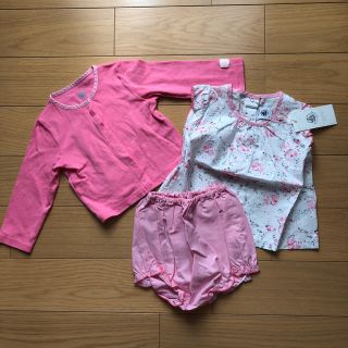 プチバトー(PETIT BATEAU)の★ほぼ新品★PETIT BATEAU 3点セット サイズ74 (シャツ/カットソー)