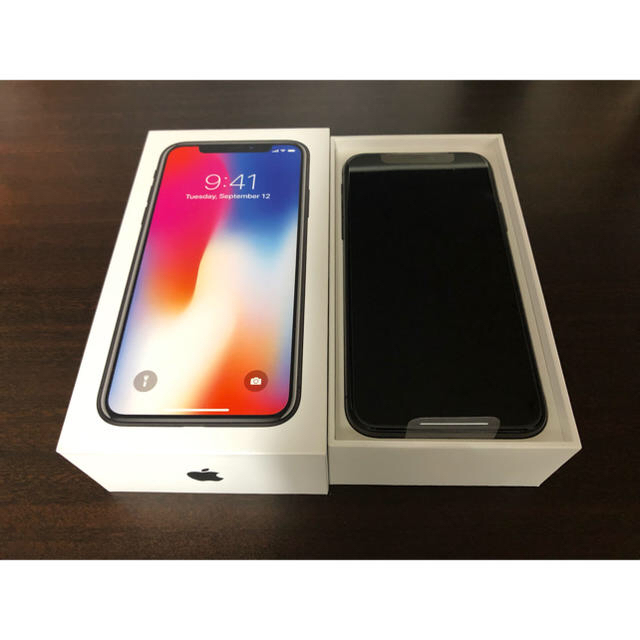 【最安値】 iPhone X 64GB スペースグレイ 新品