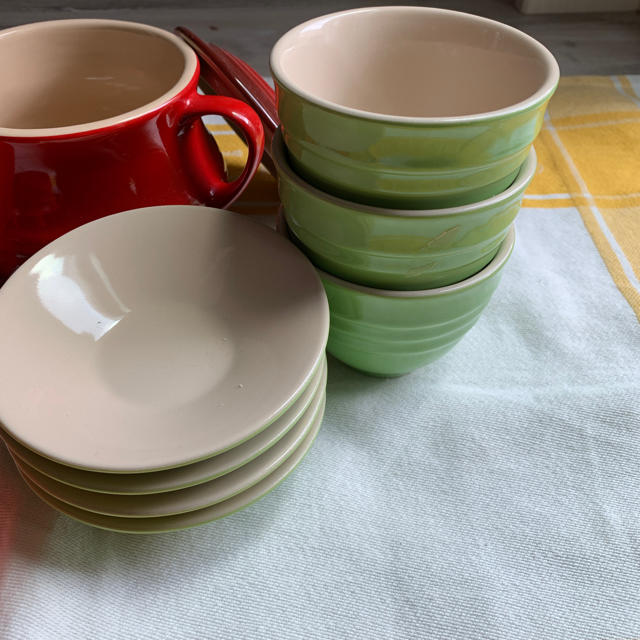 LE CREUSET(ルクルーゼ)のお買い得！ ル・クルーゼ lecreuset 全7点セット  インテリア/住まい/日用品のキッチン/食器(食器)の商品写真