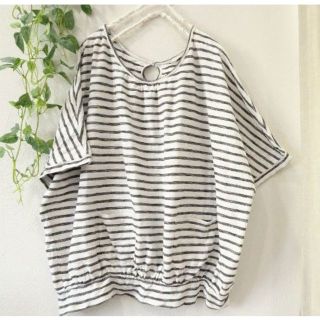 エスティークローゼット(s.t.closet)のs.t.closet購入🌸ボーダー*ゆるＴシャツ■Ｌサイズ　数回着(Tシャツ(半袖/袖なし))