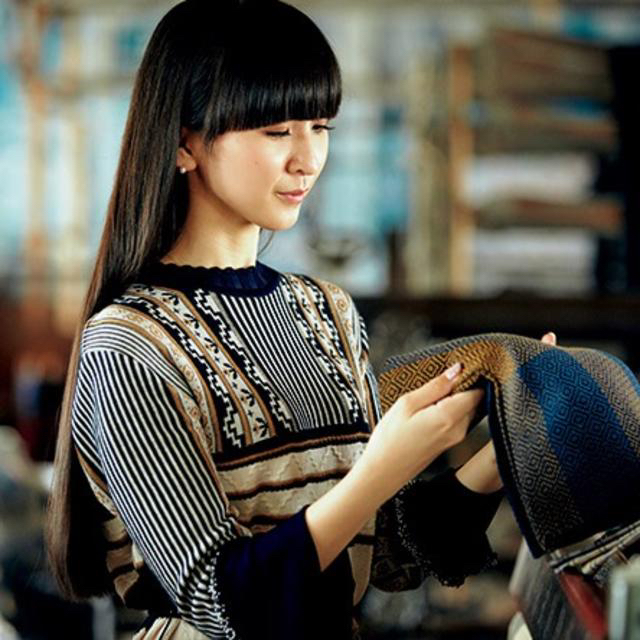 mame(マメ)のYucca様専用＊Pedicel Jacquard Knit Dress レディースのワンピース(ロングワンピース/マキシワンピース)の商品写真