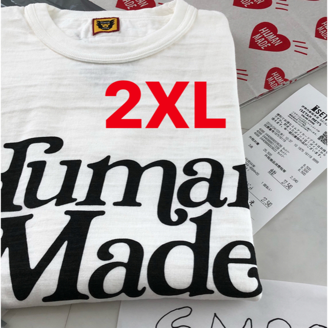 GDC(ジーディーシー)のgirls don’t cry×human made white tee メンズのトップス(Tシャツ/カットソー(半袖/袖なし))の商品写真