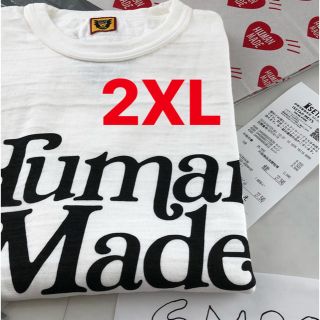 ジーディーシー(GDC)のgirls don’t cry×human made white tee(Tシャツ/カットソー(半袖/袖なし))