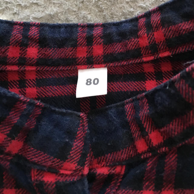 MUJI (無印良品)(ムジルシリョウヒン)の無印良品 チュニック 80 キッズ/ベビー/マタニティのベビー服(~85cm)(シャツ/カットソー)の商品写真