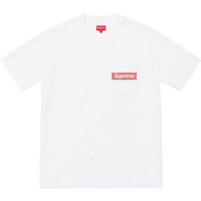 メンズLサイズ mesh stripe pocket tee box logo