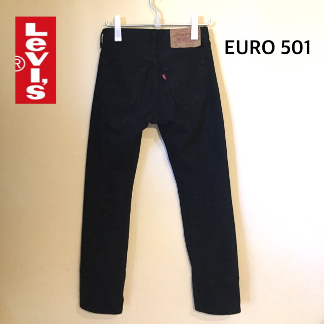【 美品 】EURO Levi's 501 ブラックデニム W28×L32 | フリマアプリ ラクマ