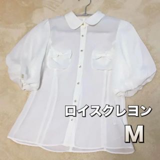 ロイスクレヨン(Lois CRAYON)のロイスクレヨン シフォンブラウス M(シャツ/ブラウス(半袖/袖なし))