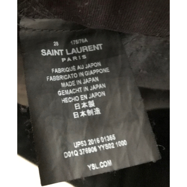 Saint Laurent(サンローラン)のSAINT LAURENT PARIS ブラックデニム(28) メンズのパンツ(デニム/ジーンズ)の商品写真